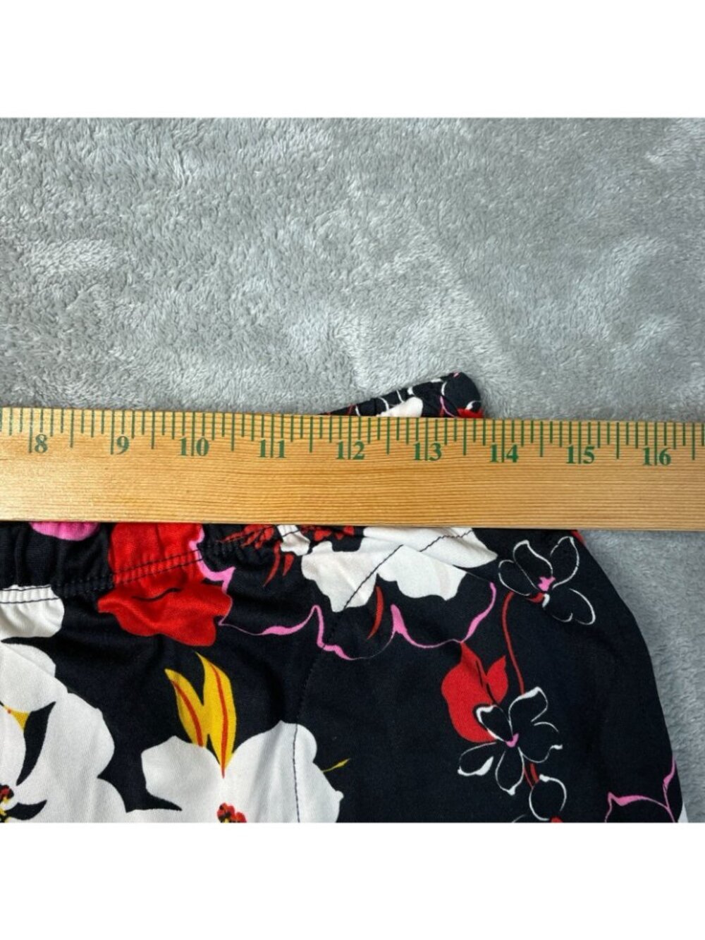 NWT Room Service Women's S Black Floral Print Long Sleeve Button-Down F1277 - Picture 11 of 12